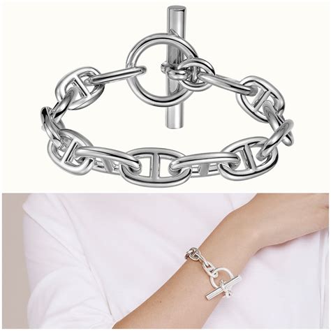 hermes chaine dancre bracelet|chaine d'ancre bracelet large model.